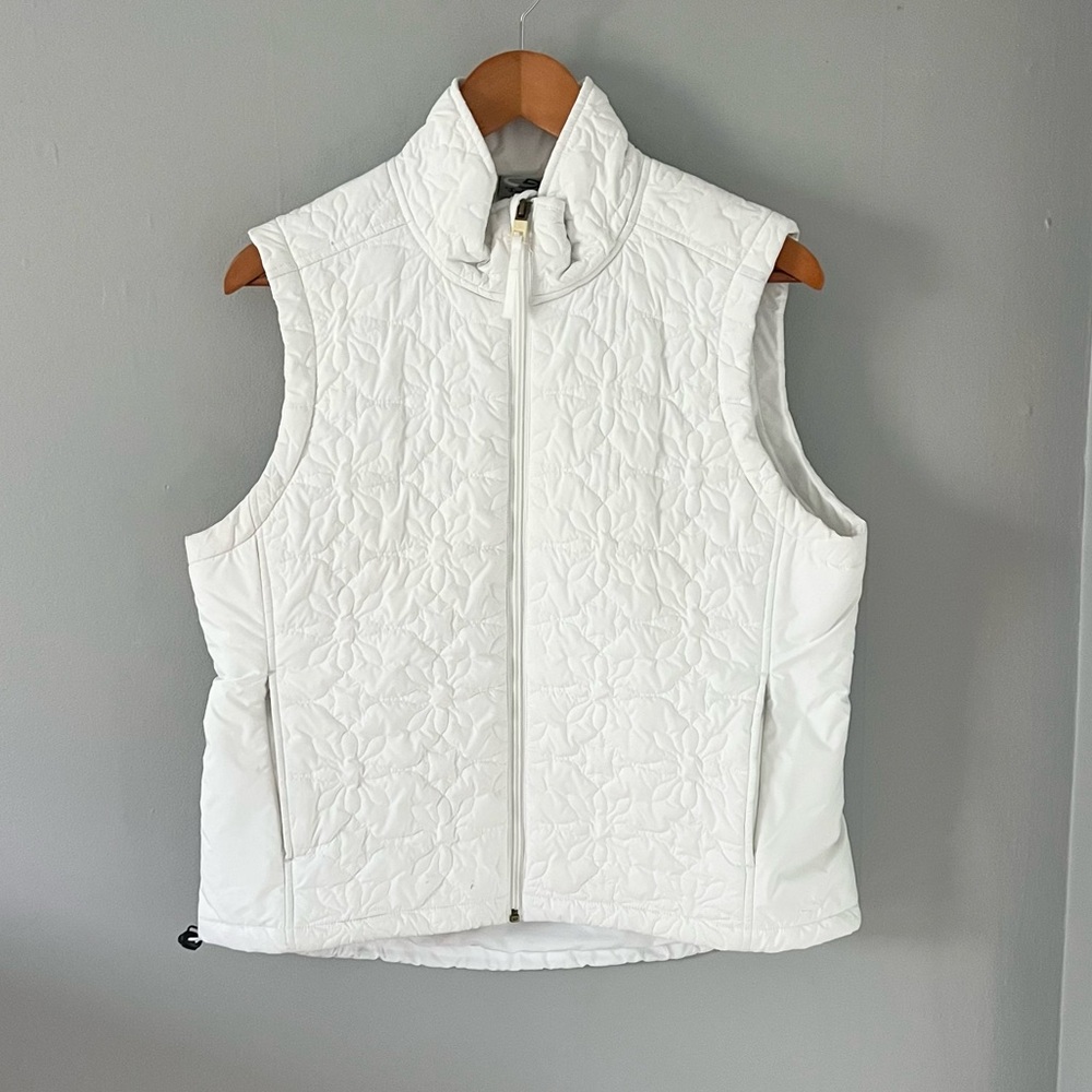 Champion White Floral Vest Large